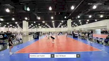 Fond du Lac Fusion vs Epic 16 Royal - 2021 JVA MKE Jamboree presented by Nike