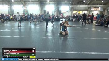 84 lbs Round 1 - Hudson Bragg, POWA vs Colton Riordan, Xtreme