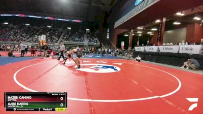 3A-170 lbs Quarterfinal - Hazen Camino, Buffalo vs Gabe Harris, Lander Valley