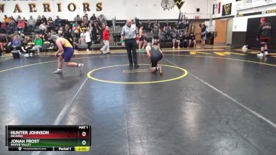 24 lbs Round 1 - Jonah Frost, Wapsie Valley vs Hunter Johnson, Oelwein