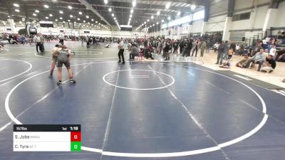 157 lbs Semifinal - Stosh Jobe, Manu WC vs Colten Tyra, AZ Tilters