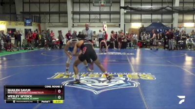 133 lbs Cons. Round 2 - Wesley Wydick, U.S. Merchant Marine Academy vs Shailen Savur, Wesleyan University (Connecticut)