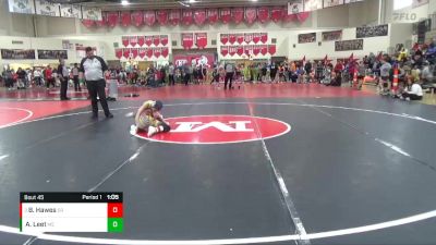 105 lbs Quarterfinal - Brayden Hawes, Elk River vs Ayden Leet, MN Elite