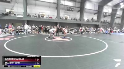 175 lbs Champ. Round 2 - Junior Bumanglag, CA vs Brandon Cook, OR