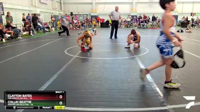 100 lbs Round 1 (8 Team) - Clayton Bates, The Wrestling Mill vs Collin Beattie, Armory/Revolution