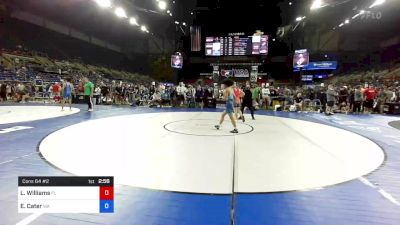 126 lbs Cons 64 #2 - Luke Williams, Florida vs Elijah Cater, Washington