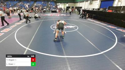 190 lbs Round Of 16 - Tucker Hogan, PA vs Lane Kiser, KY