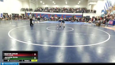 132 lbs Champ. Round 2 - Boston Spear, Coeur D Alene vs Jackson Duva, Lake City