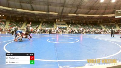 135 lbs Quarterfinal - Maximus Dhabolt, Sebolt Wrestling Academy vs Malachi Puckett, Minion Training Center