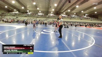 70 lbs Cons. Round 3 - Michael DeLeon, Independence Youth Wrestling-AA vs Simon Sperry, Team Grind House Wrestling Club-AAA