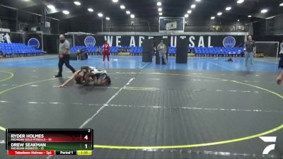 155 lbs Round 4 (8 Team) - Ryder Holmes, Michigan Gold Pitbulls vs Drew Seakman, Michigan Monkeys