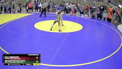 55 lbs Quarterfinal - Remington Ketchum, Rock Of Redmond Wrestling vs LeLu Breeding, Junior Comet Wrestling