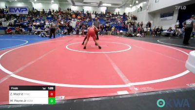 76 lbs Final - Zachary Madrid, Team Tulsa Wrestling Club vs Manny Payne Jr, HURRICANE WRESTLING ACADEMY