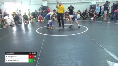 115 lbs Pools - Kolton Swiger, Ares W.C. (MI) vs Nelson Melendez, 84 Athletes (VA)