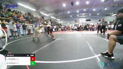 100 lbs Rr Rnd 2 - Luke Canales, Claremore Wrestling Club vs Alyvia Kvittum, Salina Wrestling Club