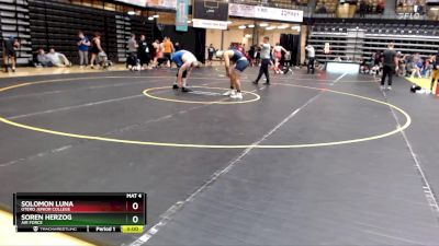 197 lbs Cons. Round 4 - Solomon Luna, Otero Junior College vs Soren Herzog, Air Force