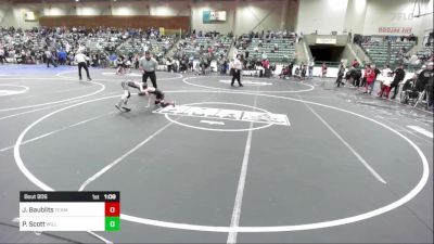 62 lbs Rr Rnd 1 - Jagger Baublits, Team Aggression vs Paxton Scott, Willits Grappling Pack