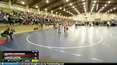 85 lbs Round 2 - Lorenzo Castro, Moses Lake Wrestling Club vs Maverick Mortensen, Utah