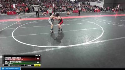 100 lbs Cons. Round 2 - Bransyn Eberle, River Valley vs Kynrk Johnson, Darlington Wrestling Club