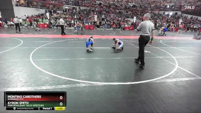 85 lbs Champ. Round 2 - Montino Carothers, Glenwood City vs Kyron Smith, ParkviewAlbany Youth Wrestling