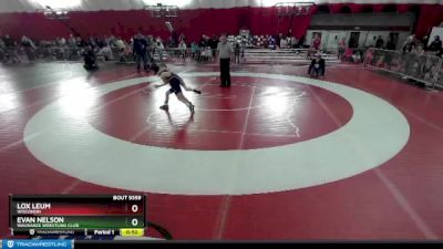 57-59 lbs Round 3 - Lox Leum, Wisconsin vs Evan Nelson, Waunakee Wrestling Club