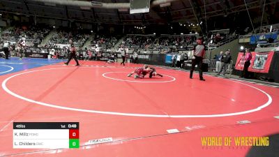 46 lbs Round Of 16 - Kaleb Millz, Pomona Elite vs Landon Childers, Delta Wrestling Club, Inc