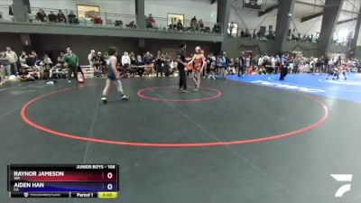 106 lbs Quarterfinal - Raynor Jameson, WA vs Aiden Han, CA