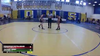 106 lbs Round 1 (8 Team) - Zachary Berry, Palm Harbor vs Mohammad Davtalabsabet, Free-Buch-Creek #2