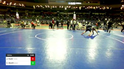 100 lbs Round Of 16 - Jordan Kadir, Toms River vs Corbin Booth, Montville