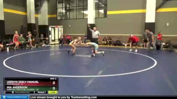 82 lbs Round 1 (12 Team) - Jordyn Seely-manuel, Missouri Blue vs Mia Anderson, Nebraska Wrestling Academy