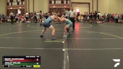 167 lbs Cons. Round 2 - Wesley Weller, Mat Assassins vs Brody Kountouris, Shore Thing