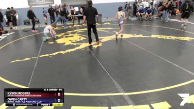 86 lbs Round 3 - Kyson Rogers, Nikiski Freestyle Wrestling Club vs Owen Carty, Bethel Freestyle Wrestling Club