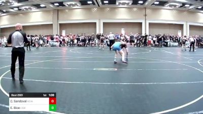 95 lbs Quarterfinal - Cooper Sandoval, Nevada Elite WC vs Eric Bice, Legends Of Gold LV