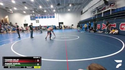 110 lbs Round 2 - Tanner Delay, High Plains Thunder vs Parker Marvel, Eastside United