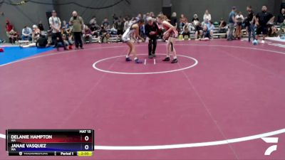 90 lbs Round 2 - Delanie Hampton, WA vs Janae Vasquez, WA