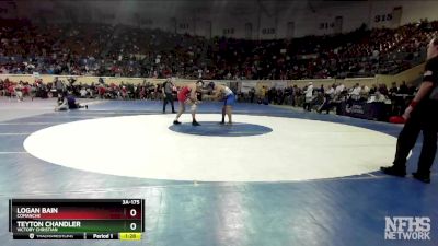 3A-175 lbs Quarterfinal - Logan Bain, Comanche vs Teyton Chandler, Victory Christian