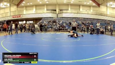 114 lbs Quarterfinal - Kai Enos, Batavia Wrestling Club vs Michael Daleiden, Ringers Wrestling Club