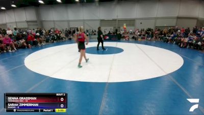 112 lbs Round 1 (8 Team) - Senna Grassman, Tennessee Red vs Sarah Zimmerman, Kansas