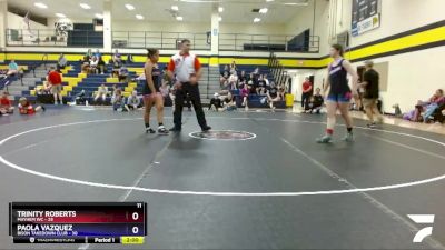 138 lbs Round 3 (3 Team) - Paola Vazquez, Bison Takedown Club vs Trinity Roberts, Mayhem WC