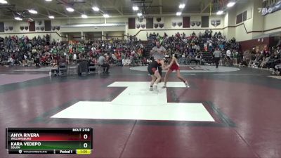 105 lbs Cons. Round 2 - Kara VeDepo, Solon vs Anya Rivera, Williamsburg