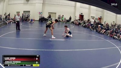 132 lbs Round 1 (6 Team) - Luke Webb, Team Texas vs Jordan Moreno, Kansas Pythons