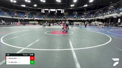 130 lbs Semifinal - Audrey Barnes, Granite City vs Isabella `Izzy` Resendez, Glenwood