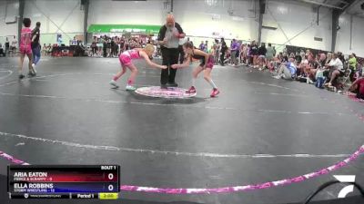 64 lbs Round 1 (3 Team) - Ella Robbins, Storm Wrestling vs Aria Eaton, Fierce & Scrappy