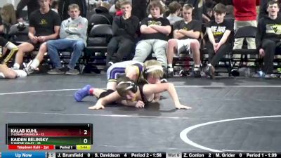 106 lbs 5th & 7th Place - Kaiden Belinsky, 5-Wapsie Valley vs Kalab Kuhl, 7-Logan-Magnolia