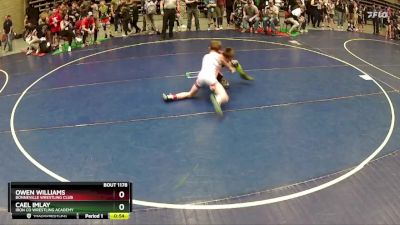 87 lbs Quarterfinal - Owen Williams, Bonneville Wrestling Club vs Cael Imlay, Iron Co Wrestling Academy