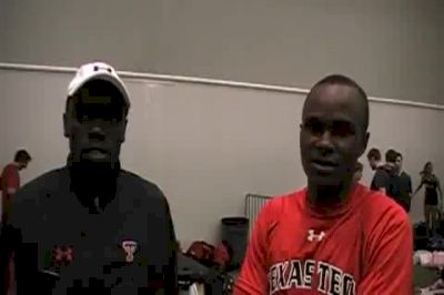 Silas Kemboi and Gilbert Limo Texas Tech 2nd-3rd Mile 2010 A&M Challenge