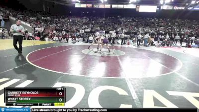 2A 126 lbs Cons. Round 1 - Garrett Reynolds, Priest River vs Wyatt Storey, Kellogg