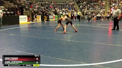 90 lbs Cons. Semi - John Thomas, CIWC Team Intensity vs Gabel Gustafson, Viking Wresting Club