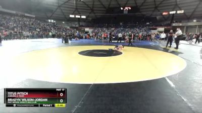 86 lbs Semifinal - Titus Pitsch, Auburn A-Team vs Bradyn Wilson-Jordan, Mat Demon Wrestling Club