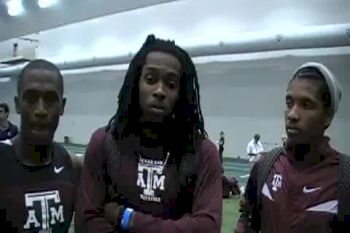 Texas A&M sprinters talk about what it's like coming to the US to compete